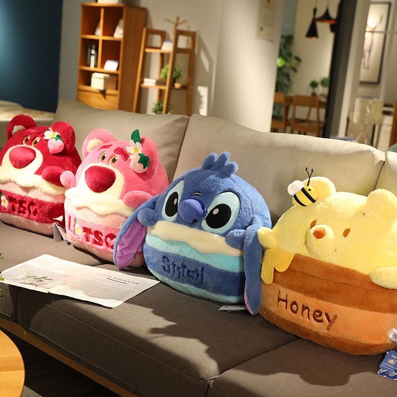  Nhà Cam Shop Bộ chăn gối văn phòng gấu bông kèm mền Mẫu Stitch bánh kem 2 trong 1  gối chăn  3 trong 1  gối chăn ủ tay  siêu tiện lợi gấu  có  chăn trong bụng 