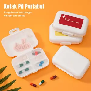 Kotak Suplemen Makanan  Dispenser Kotak Pil Kotak Pil Bepergian Portabel
