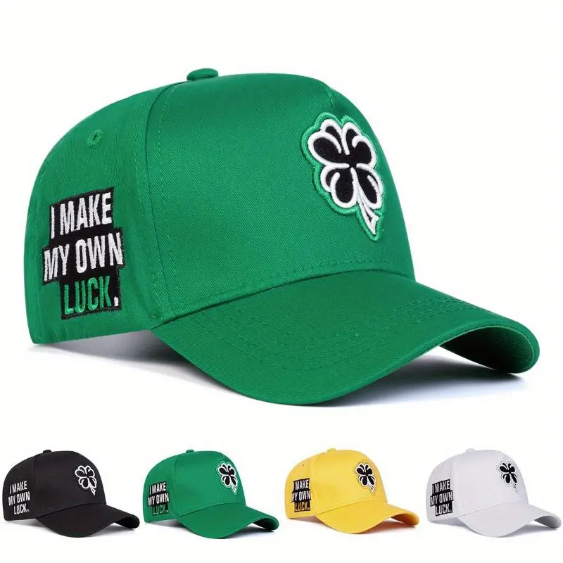1pc Men's Casual Baseball Cap With Adjustable Strap, Polyester Fabric, Embroidered Alphabet Design, Outdoor And Travel Hat For Spring And Autumn
