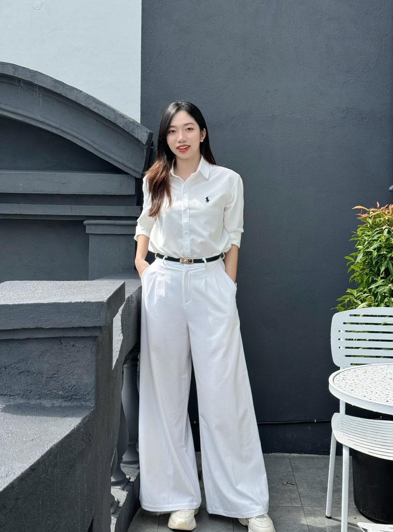 Product Introduction of Áo sơ mi nữ thiết kế kiểu dài tay thêu hình ngựa TOYOUstyle - áo sơ mi form rộng women top 13