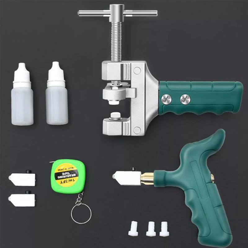 Dụng cụ mở viền gạch men [Bộ] Bắt tay + dụng cụ mở viền; Dao cắt gạch cầm tay Dao cắt kính cầm tay cắt kính dày;