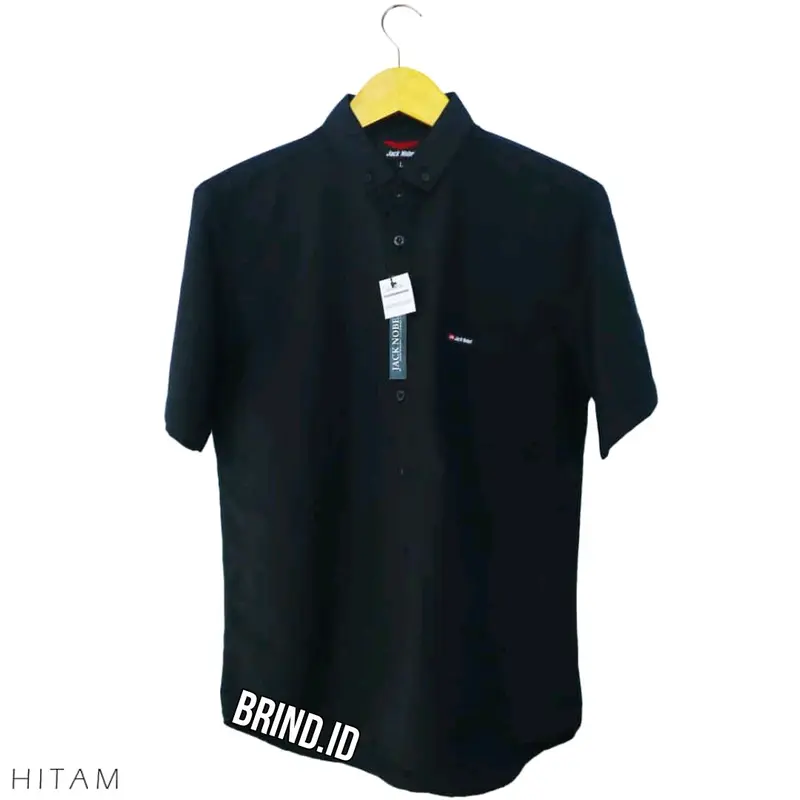 KEMEJA POLOS PENDEK PRIA SIZE M-XL Casual Basic Katun Lembut 6