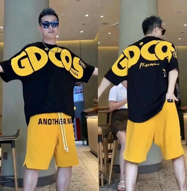 BỘ THUN NGẮN TAY CỔ TRÒN OVERSIZE GDCOS THỜI TRANG 0