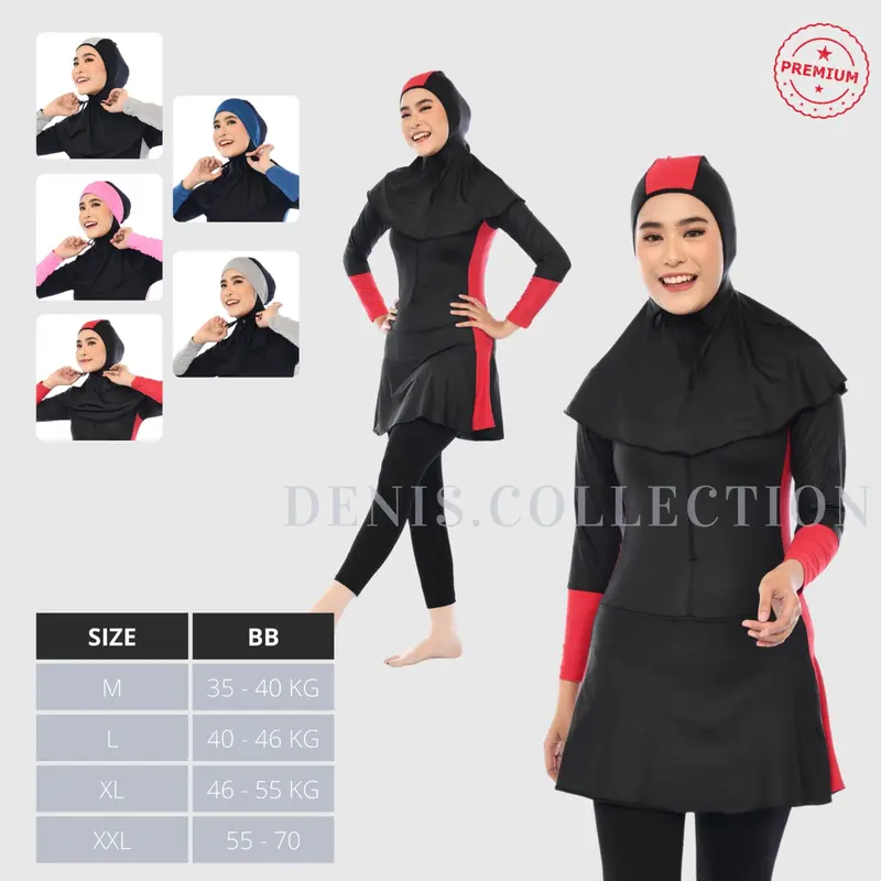 Baju Renang Muslimah Dewasa Baju Renang Wanita Muslim Baju Berenang Perempuan Remaja BEST SELLER Panjang Syari baju renang muslim dewasa 5