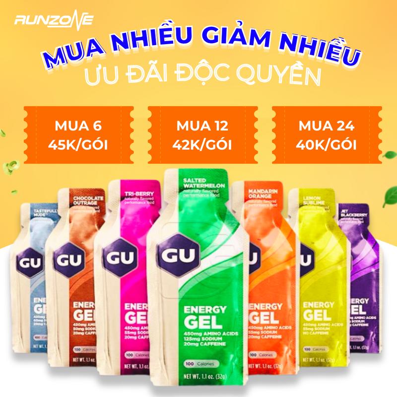 Gel Năng Lượng Gu Energy Chơi Thể Thao Chạy Bộ - 100 calo - RunZone