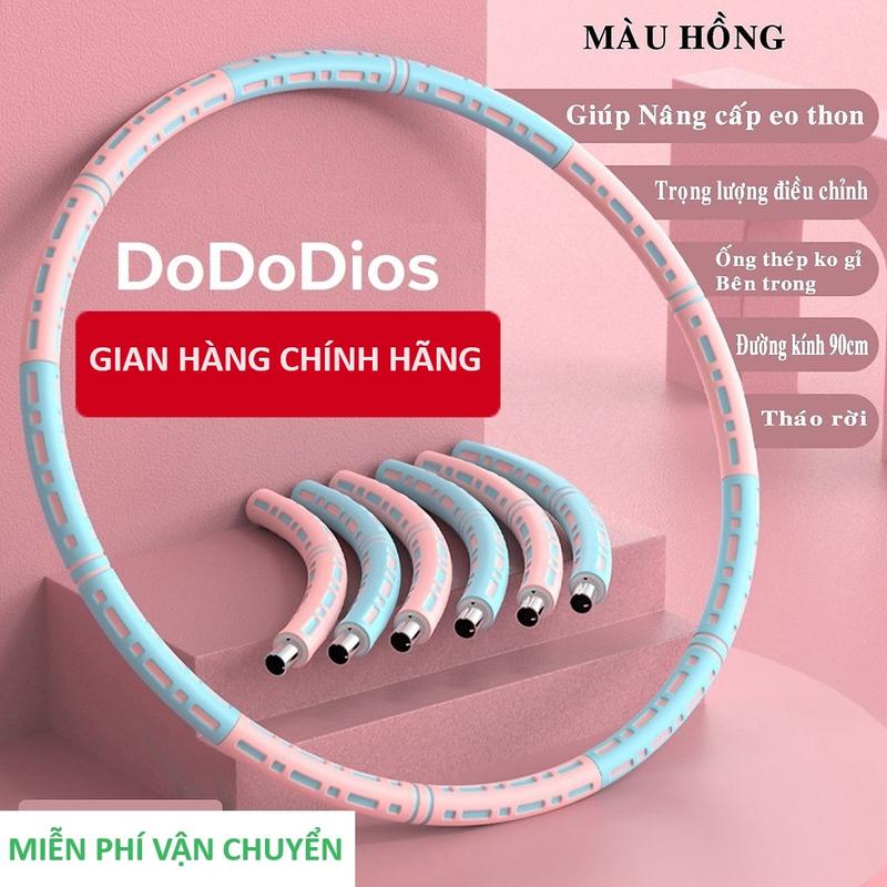 Vòng Lắc Eo Ống Thép Bọc Mút Xốp - Tùy Chỉnh Độ Nặng Fish Tập Gym Tổ Ong, Vòng lắc bụng eo lò xo, vòng lắc eo lò xo