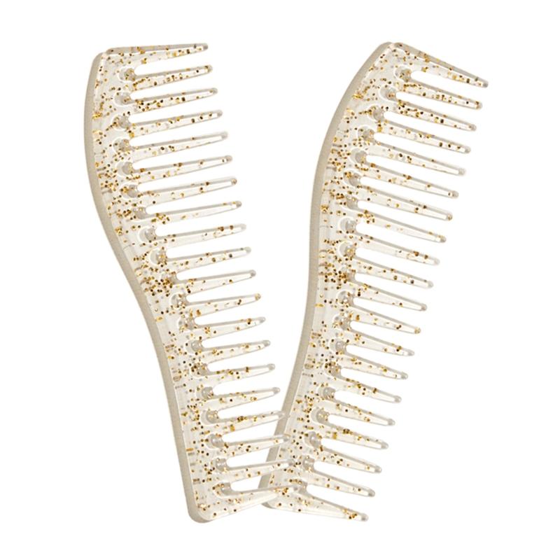Product Introduction of Creative Hairdressing Wide Tooth Hair Combs Scalp Massage Hair Brush Salon Barber Women Girls Hair Styling Haircut Tool Beauty H 25