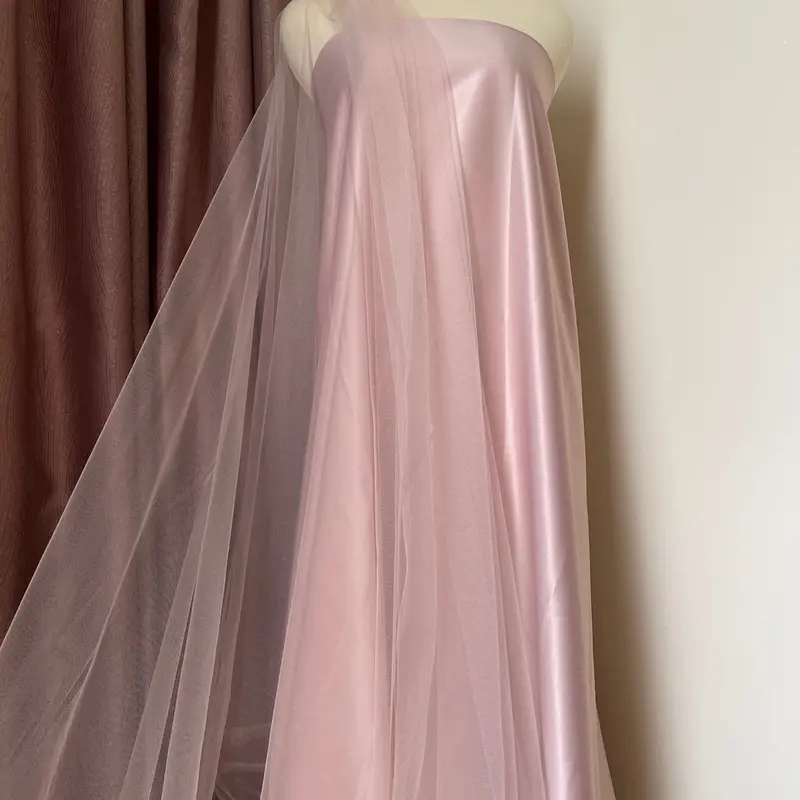 Bahan Kain Soft Tile Tule Tulle Polos Premium Jaring Kelambu Warna Rosegold Sky Blue Sage Green Hitam Hijau 8