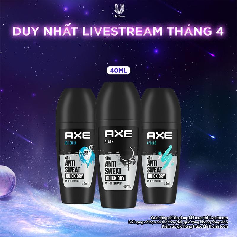 [FS] Lăn khử mùi Axe tinh dầu nước hoa 40ml nam tính hỗ trợ ngăn mùi [3]