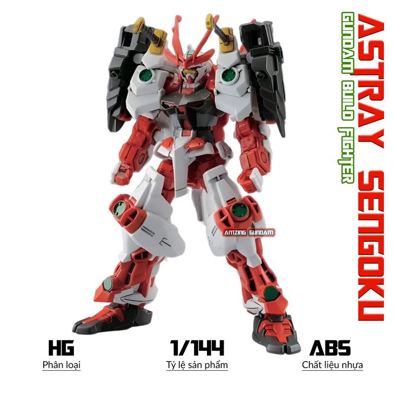 Mô hình HG Astray Sengoku, 1/144 Gundam, Mô hình nhựa, Đồ chơi xếp hình mecha