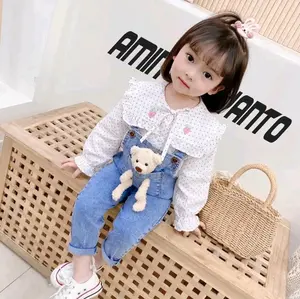 Celana Overal Bear Anak Perempuan Usia 1-5 Tahun Temi Cekana Kodok Santai - Fashion, Bunda