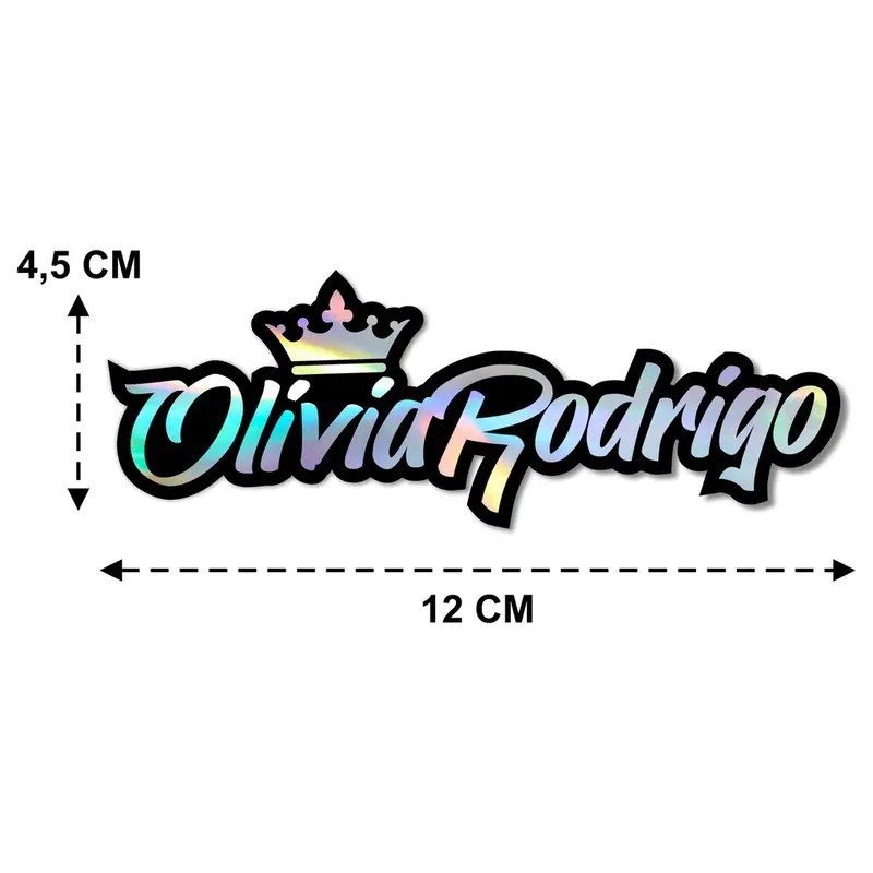 Stiker Mahkota Nama Hologram Bisa CUSTOM untuk Laptop/ HP/ Mobil 5