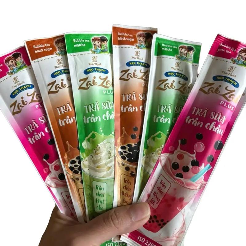 COMBO 2 ký kẹo thạch trà sữa trân châu - zai zai Đức hạnh mix vi- ăn vặt