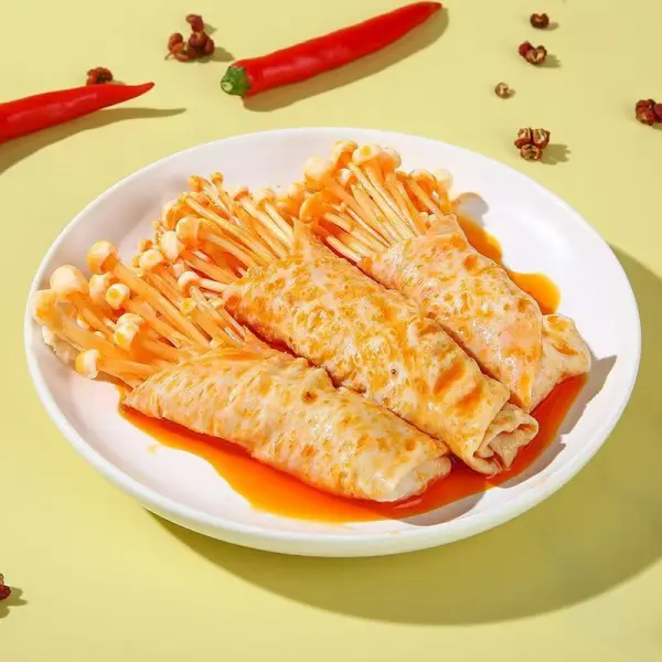 Vegetable Snack Rolls Mushroom Kelp Bean Rolls Food Spicy Flavor Office Snacks
