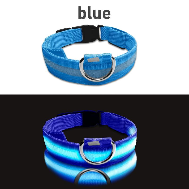 Product Introduction of LED luminous pet collar, suitable for small and medium-sized dogs - keep your pet safe and visible during nighttime walks, slightly waterproof 6