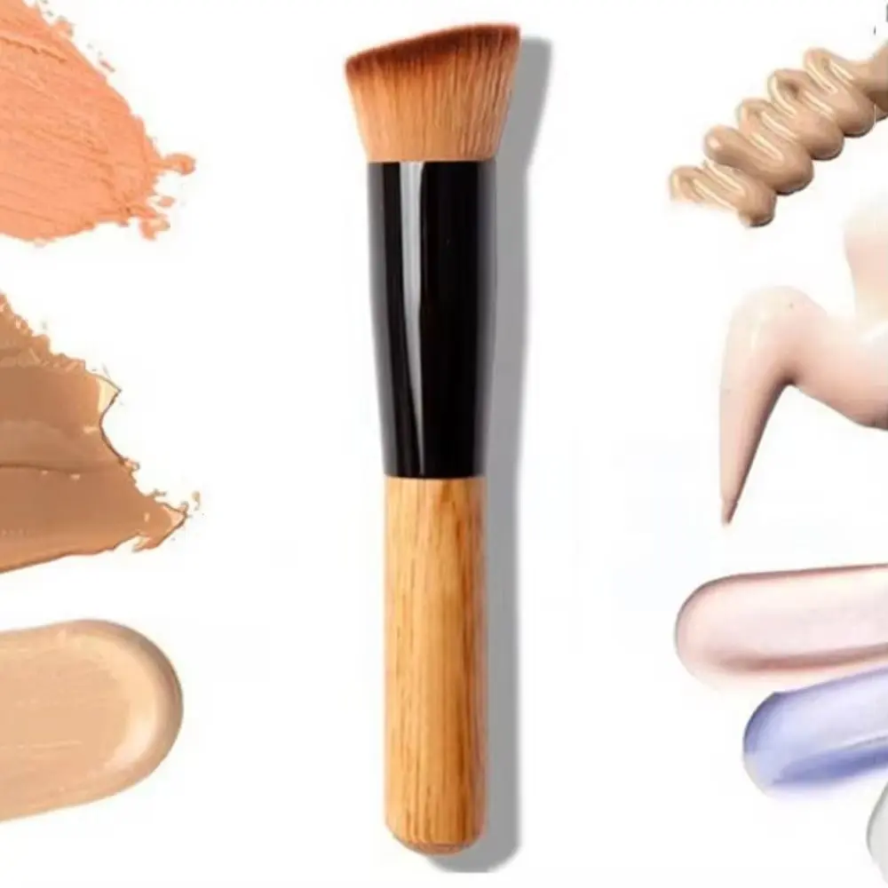 Portable Angled Makeup Brushes Soft Multifunctional Concealer Makeup Brushes Flat Top Professional Foundation Brush