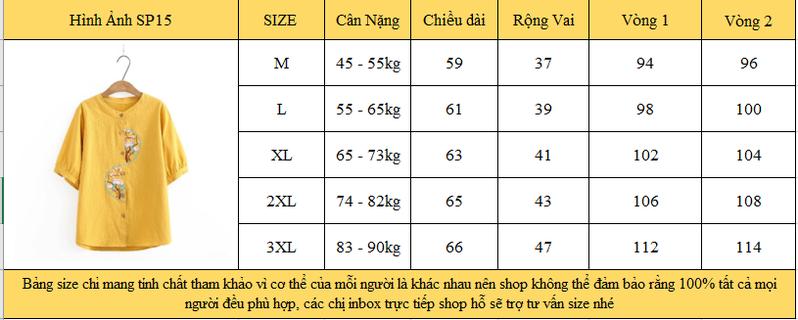 Product Introduction of Áo Nữ Cổ Tròn Thêu Hoa, Chất Liệu Đũi Xước Form Suông Che Khuyết Điểm Sp15 Top 0