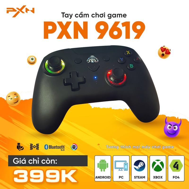 Tay cầm PXN9619 RGB , PXN 9613 V2 , PXN9669 RGB, PXN9609 chơi game không dây hỗ trợ Xbox Cloud / PC / Switch / PS3 / Android / iOS , giá rẻ và đa năng nhất thị trường Chơi Điện Tử PalWorld , genShin impact , Fifa Online 4 , Mobile điện thoạii