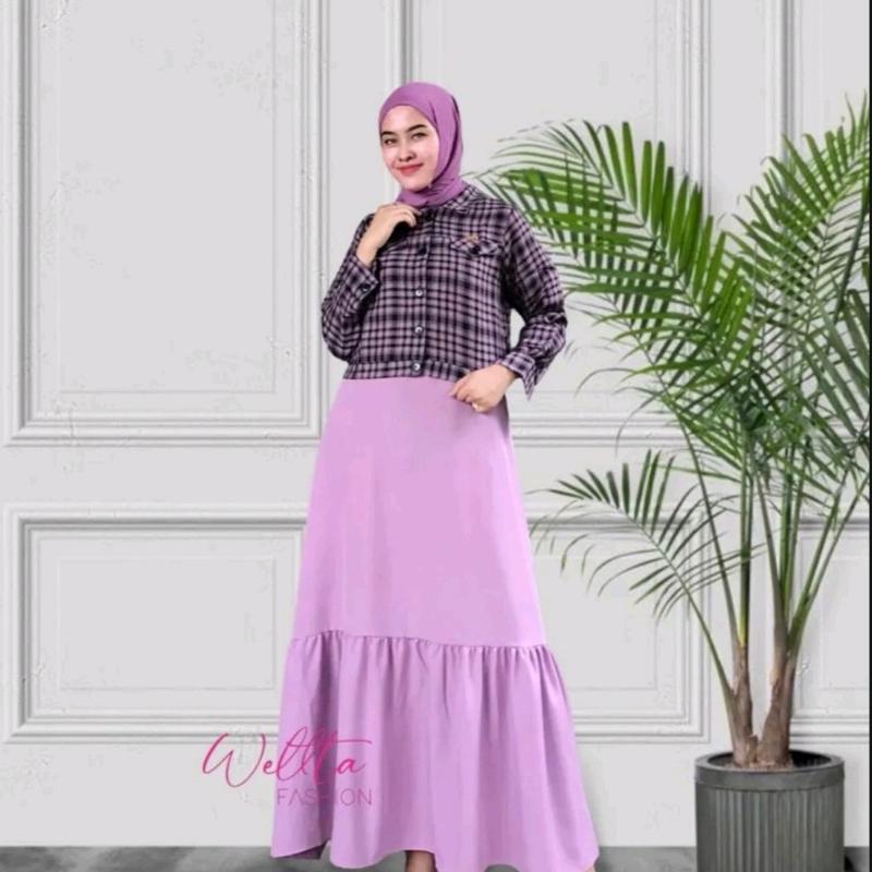 outer wanita kekinian / outfit wanita / outer untuk kondangan Dress Formal Muslim 7