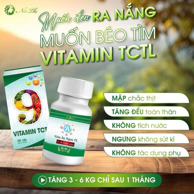 Combo 3 hộp Viên ăn ngon TL 100V , giúp tăng cân an toàn với 9 loại vitamin, hỗ trợ tăng cơ bắp và sức khỏe 4
