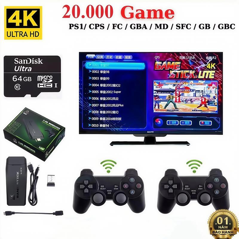   Giao hàng nhanh  Máy chơi Game Video 10000 HD 4K M8 Tay cầm chơi Game đôi cổ điển Hỗ trợ nhiều Mame   FC   GB   GBA   M 