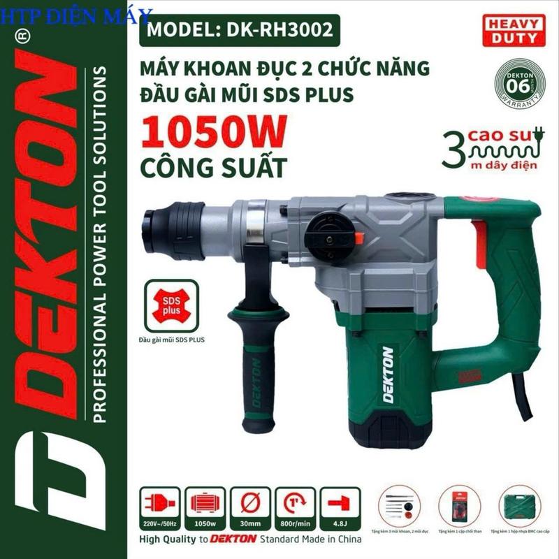 Product Introduction of Máy Khoan Đục Bê Tông 2 Chức Năng DEKTON DK-3002, Công Suất 1050W 13