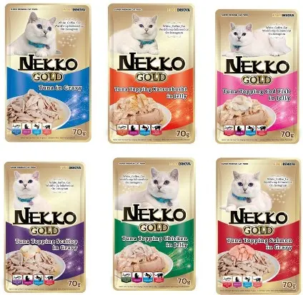 Pate NEKKO GOLD Thức ăn ướt mèo - Gói 70g