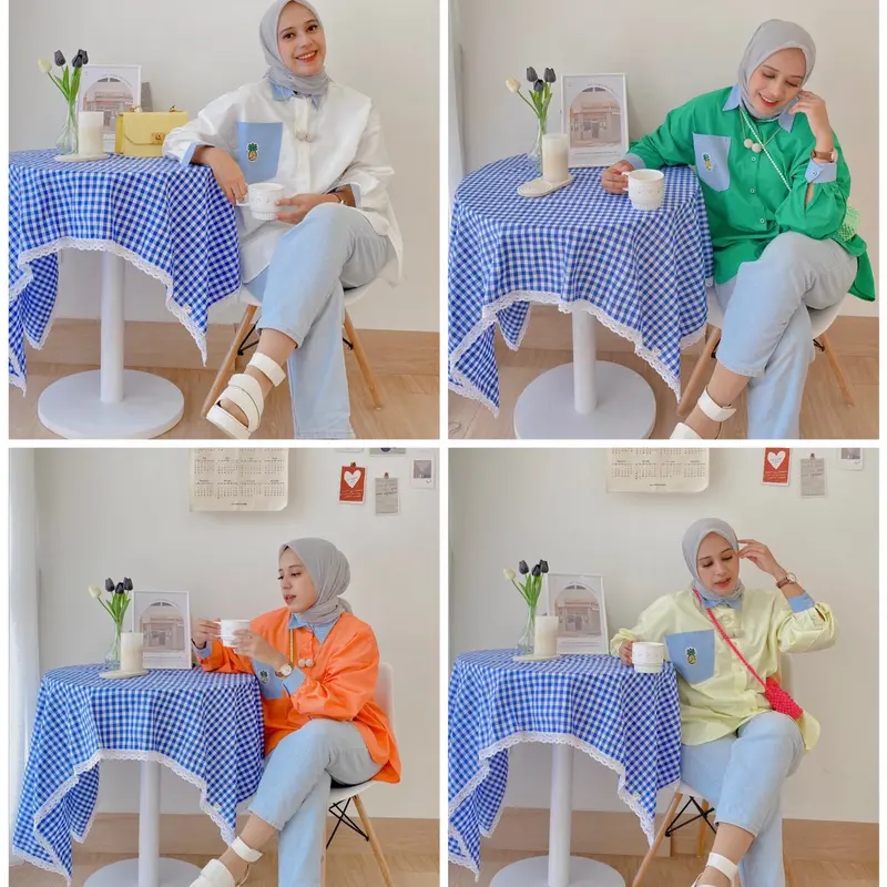 Pineapple shirt | Kemeja Oversize Katun 1