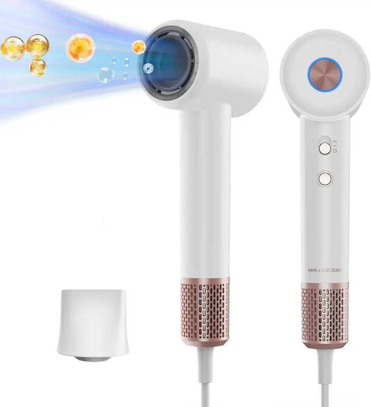 MAXGROOM-2216 Máy Sấy Tóc Ion âm Tạo Kiểu 2 Chiều Nam nữ tặng kèm đầu tạo kiểu bảo hành 24 tháng 8