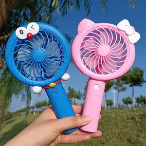 KIPAS ANGIN LAMPU LED HAND MINI FAN USB PORTABLE KARAKTER KIPAS ANGIN TANGAN KARAKTER