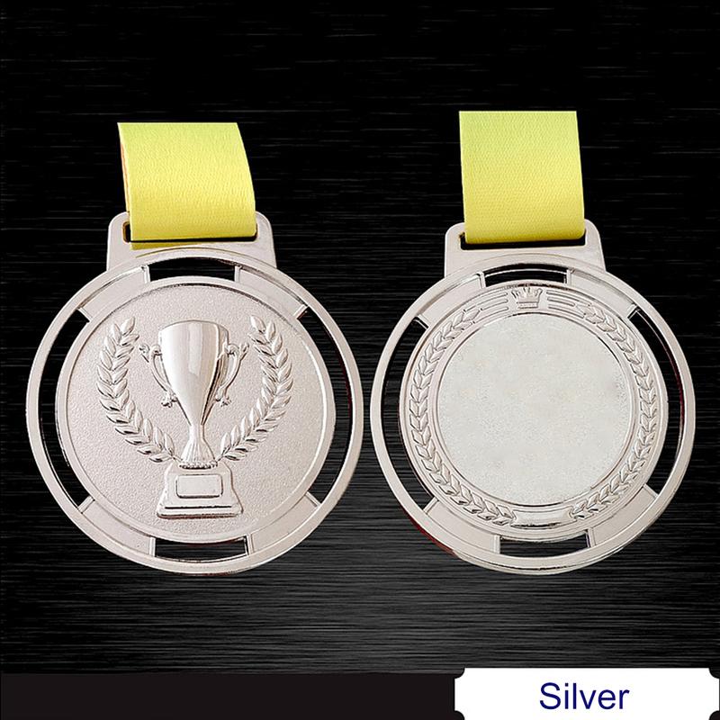 Torch Medal Souvenir Zinc Alloy Sport Competition Prize with Ribbon Strap 3