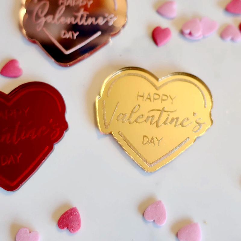 Product Introduction of 2024 Valentine's Day Party Cake Topper Hearts Silver Gold Wedding Cupcake Toppers Birthday Gift Dessert Decoration Fruit Cream Photo Plastic Ornaments 25