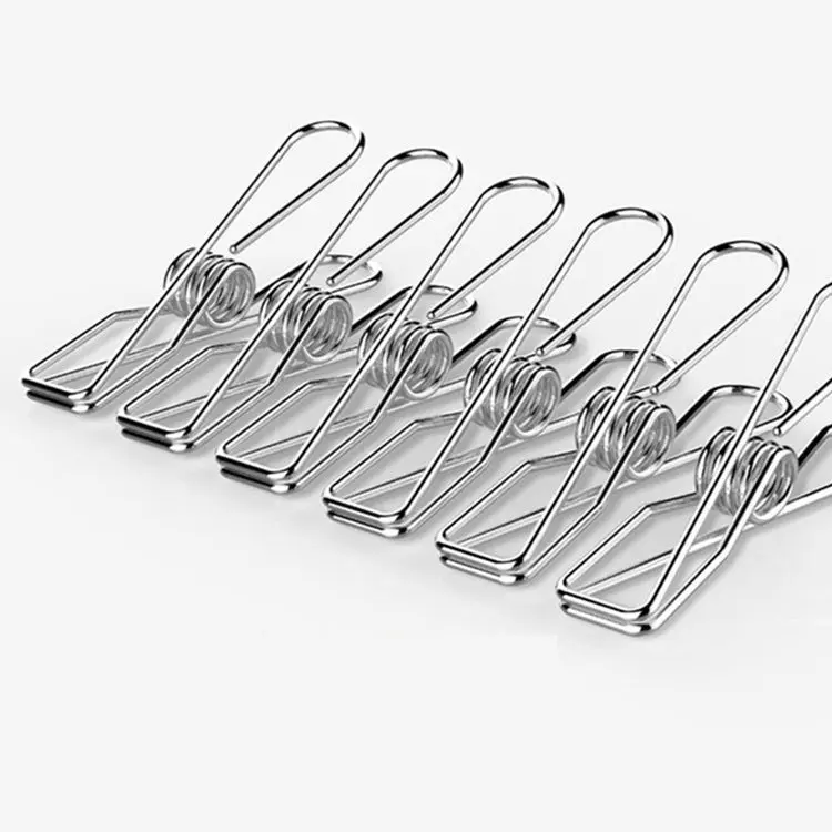Bộ 60 kẹp quần áo inox chất lượng cao 304 6