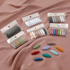 8Pcs/Box Klip Syal Sutra Pin Pengaman Plastik Berwarna, Gesper Jilbab Antipaparan