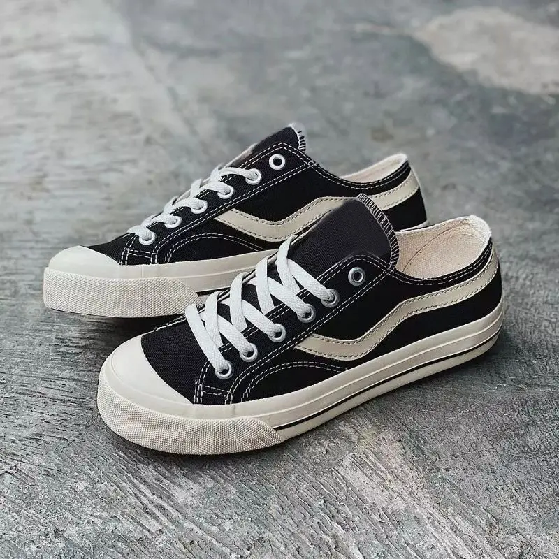 Wanada Sepatu Sneakers Pria Wanita Public Low Black Natural 100% MADE INDONESIA Basic Style Ventela