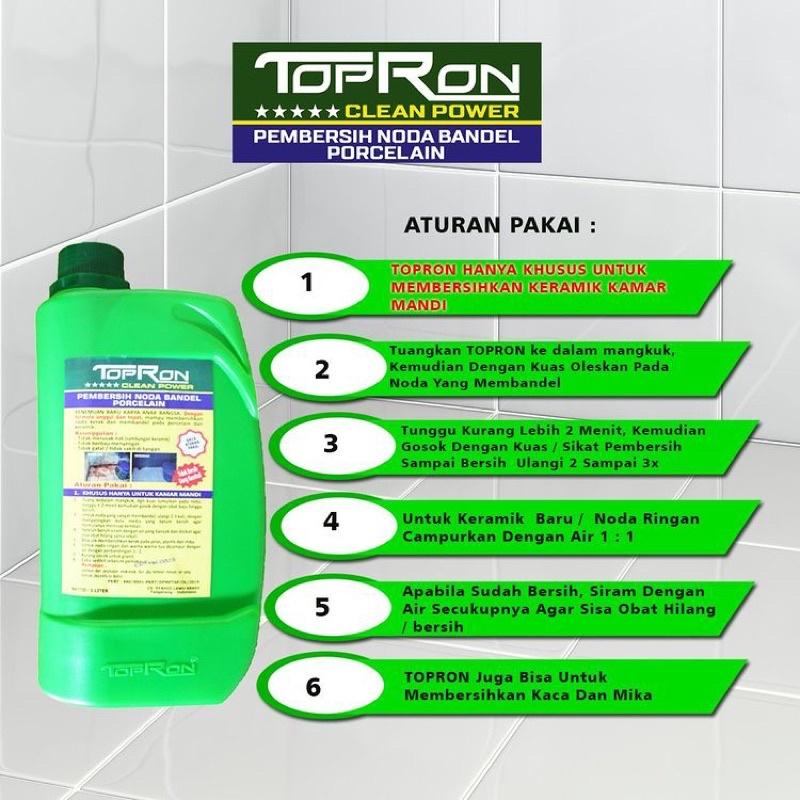TOPRON PEMBERSIH KERAMIK ORIGINAL PEMBERSIH KAMAR MANDI Dan TOILET Lantai pewangi  laundry 8