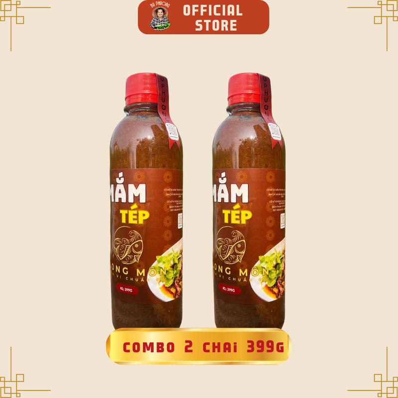 Combo 2 Chai Mắm Tép Mỗi Chai 399G truyền thống thương hiệu Bu Phương dùng trong món mắm tép chưng thịt, chấm rau củ quả luộc, thịt luộc, bún mắm, lẩu mắm nước  mắm Nước Sốt Gia Vị nước  chấm mắm mắm  nhà mắm  tép nuoc  mam nuoc  mam mắm  tép Chua 2