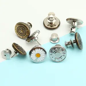 AZAHRA Kancing Jeans Dapat Dilepas / Kancing Pengecil Jeans Unisex Kancing Celana Copot Pasang