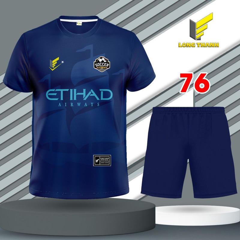 Bộ quần áo đá bóng, đồ đá banh MC, thun lạnh cao cấp Long Thanh Top Sport