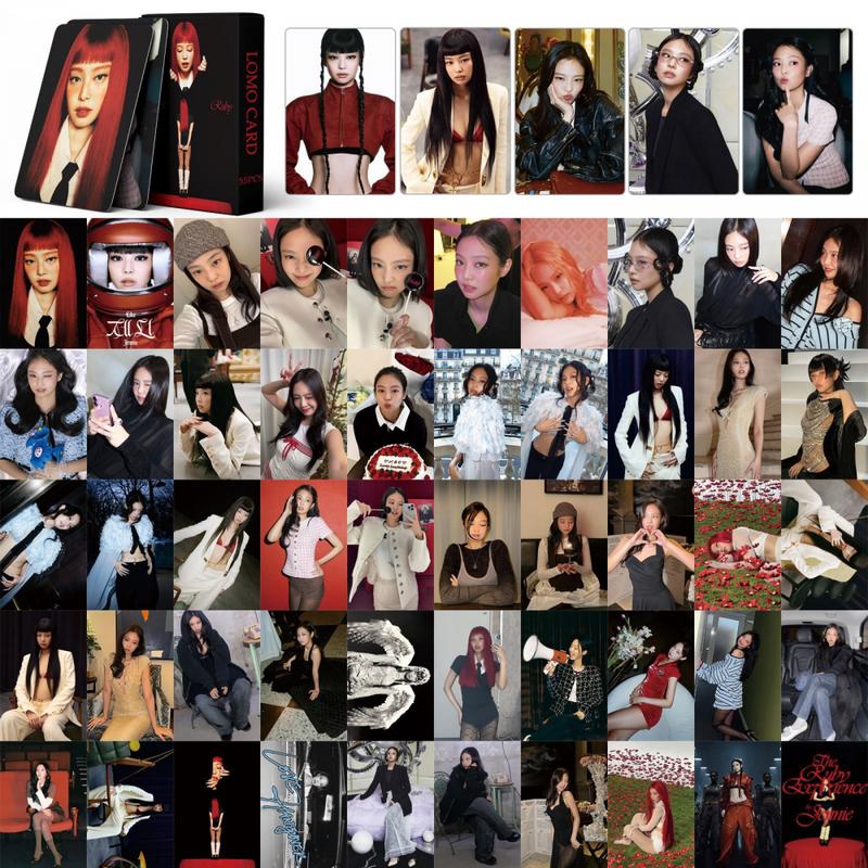 Bộ Thẻ LOMO Nhóm Nhạc Blackpink, LINXX, 55 Cái, Chủ Đề Album RUBY JENNIE Solo, Bộ Sưu Tập Người Hâm Mộ Nhóm Nhạc Nữ Kpop, Bao Gồm Hỗ Trợ Thẻ Ảnh, Thích Hợp Cho Người Hâm Mộ, Hàng Hóa 1