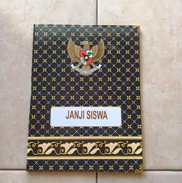 Map Upacara Batik Hitam isi 5. map murah ready stock 2