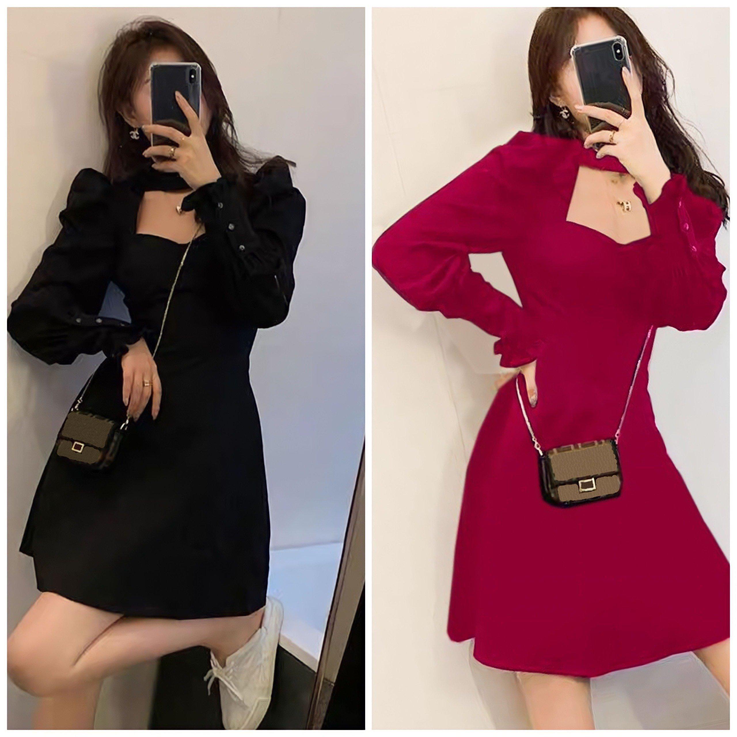 [Xả Kho] Đầm Thời Trang Bigsize Thiết Kế Siêu Xinh Cho Các Nàng Nữ Dress Cotton Đen Women - A.1048