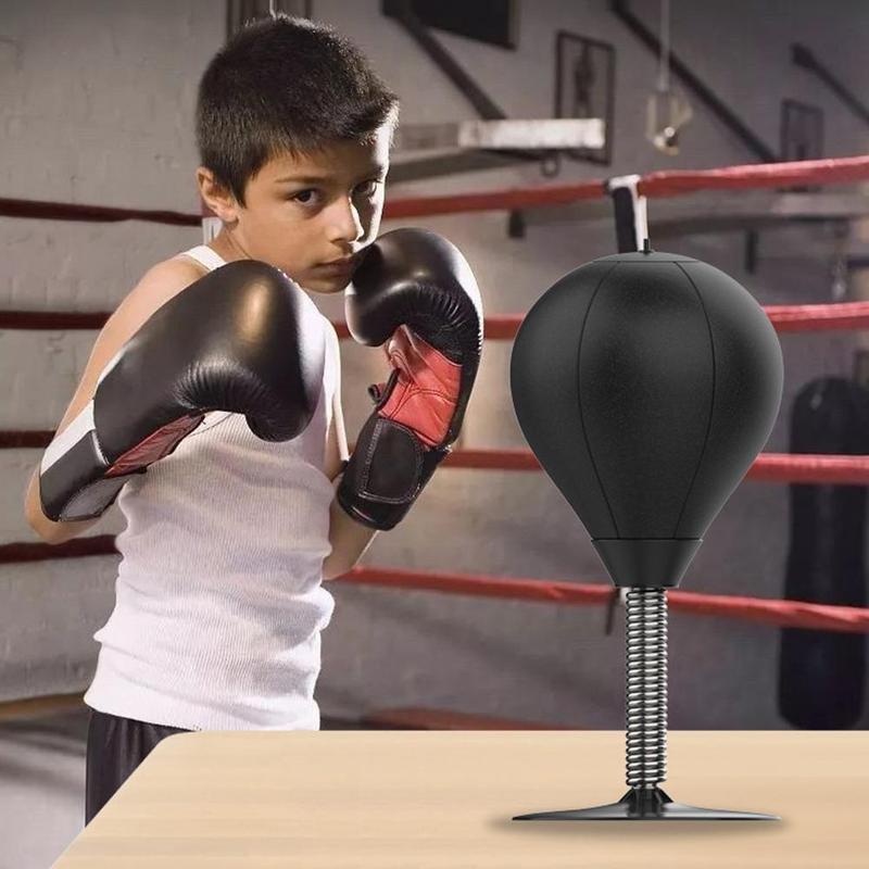 Product Introduction of 1set Table Boxing Speed Ball Suction Cup Boxing Reaction Ball Children's Decompression Tool Office Desktop Punching Ball 34
