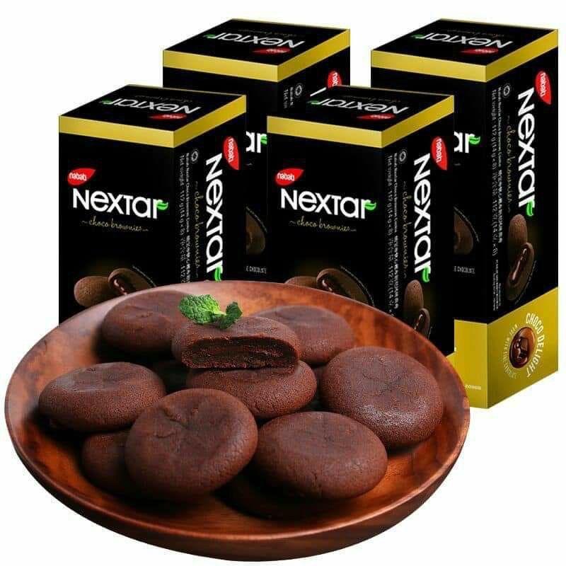  Bánh Nextar sốt Socola Nabati - 1 hộp 112g banh keotet 