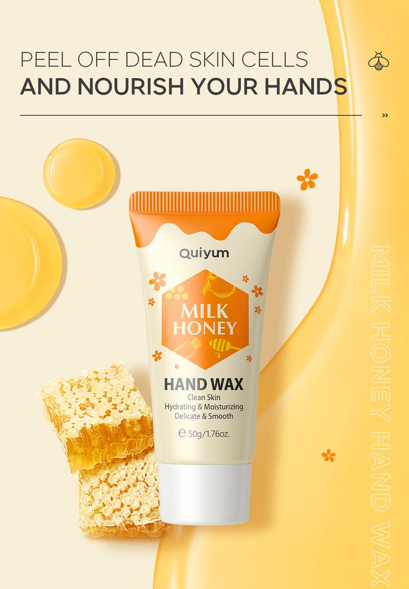 Product Introduction of Cross-Border Quiet Milk Honey Hand Wax Mask 50G Nourishing, Hydrating and Moisturizing Hand Care Skin Care Products in Stock Wholesale Nail Moisturizer Moisture Hydrate 22