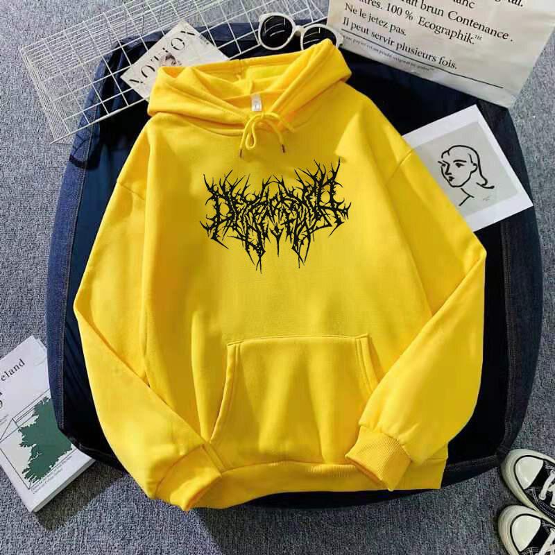 Product Introduction of Hoodie lengan panjang untuk pasangan, baju sejuk baldu longgar, ditambah, Musim Luruh dan Musim Sejuk 5
