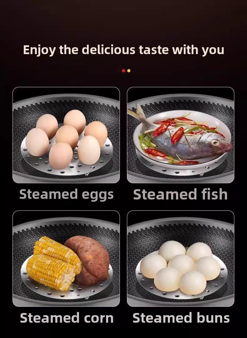 Product Introduction of Foldable Stainless Steel Steamer Rack for Home Use, Pressure Cooker Steamer Rack for Kitchen, Handheld Steamer for Vegetables and Eggs 3