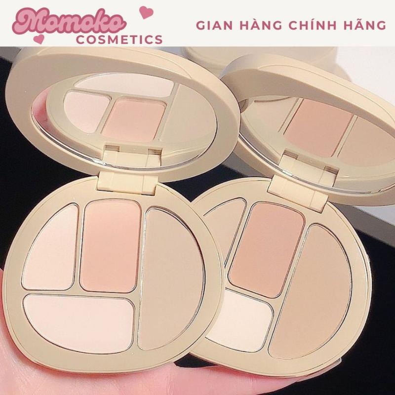 SWEET MINT Bảng Má Hồng Bắt Sáng Tạo Khối Trang Điểm Mặt Đa Năng 4 Màu Sắc Lớp Phủ Nhẹ Nhàng Tự Nhiên Cho Mọi Màu Da Mỹ Phẩm Cosmetic Phấn Má