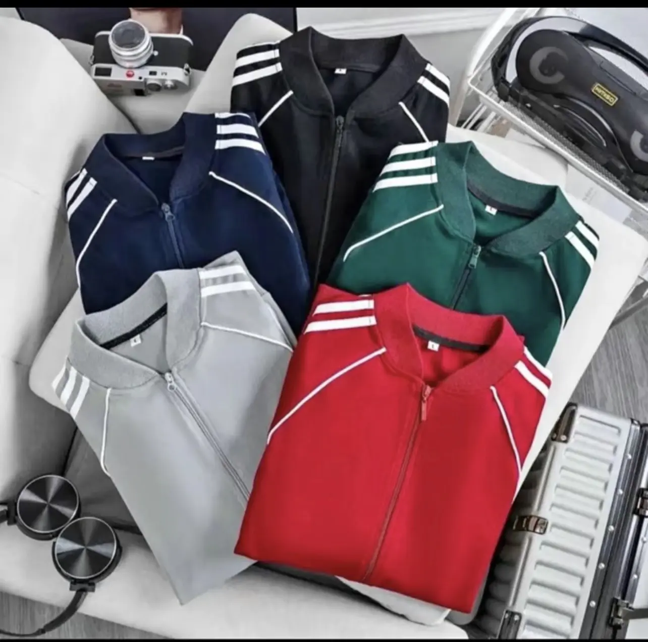 Áo Khoác Bomer ,Áo Thể Thao Nam Nữ Nhiều Màu Chất Poly Cao Cấp Top