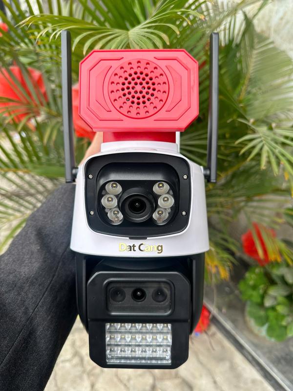 Camera chuyên dụng cho biển hồ, sông nước, nhà xưởng, kho bãi thông minh độ phân giải 5mp, loa cảnh báo to, cảnh báo theo dõi chuyển động, nhận thông báo về máy Micro SD camera  anninh camera  360 ngoài trời 7